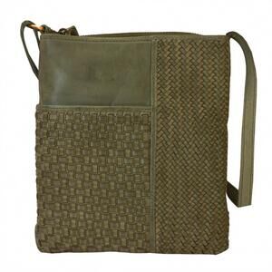 NEW MILO women's bologna hand bag in olive